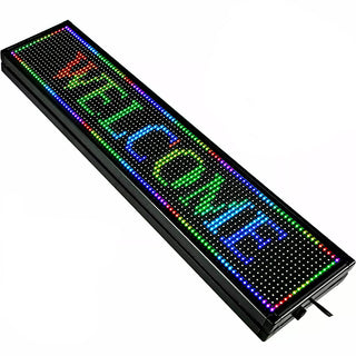 Insegna tabella luminosa a led rgb wi-fi scritta personalizzabile app