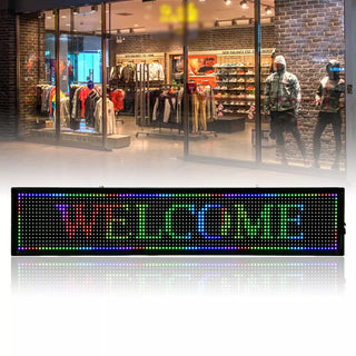 Insegna tabella luminosa a led rgb wi-fi scritta personalizzabile app