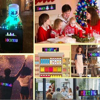 Tabella display LED RGB flessibile programmabile con telecomando App