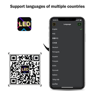Tabella display LED RGB flessibile programmabile con telecomando App