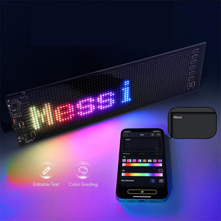 Tabella display LED RGB flessibile programmabile con telecomando App