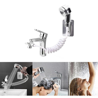 Doccia per rubinetto con tubo flessibile deviatore due vie