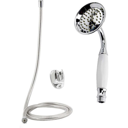 Soffione stile retrò con tubo flessibile da 1,8 metri doccetta a telefono con filtro doccia per bagno con supporto staffa a muro