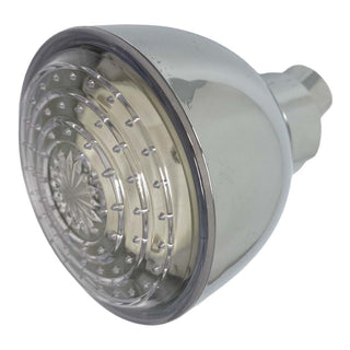Soffione doccia tondo con led rgb Ø 8 cm cromoterapia multicolore
