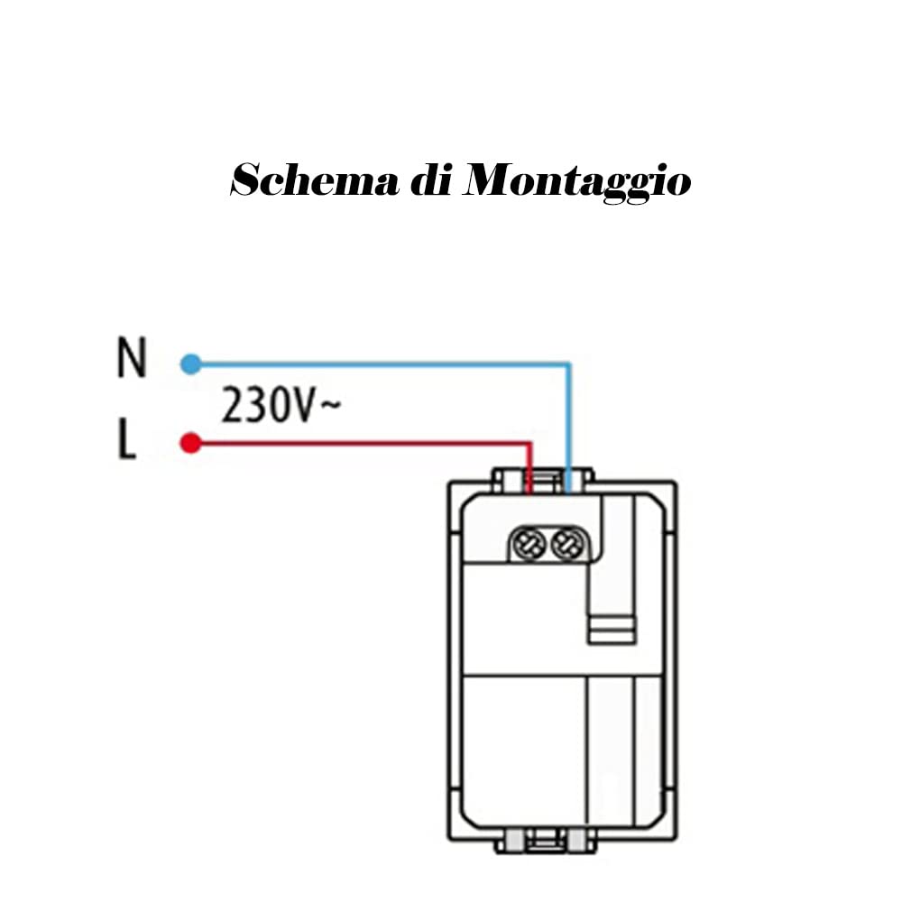 Modulo presa doppia USB da muro per placca cassetta 503 compatibile con matix 5V 2 Usb