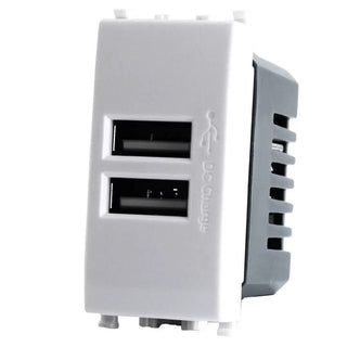 Doppia USB  compatibile con Vimar Plana 5V 2 Usb