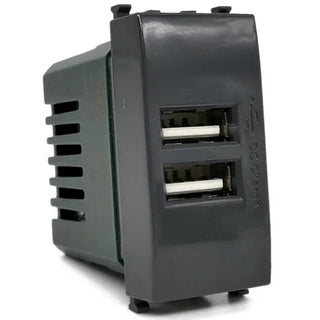 Doppia USB  compatibile con Vimar Plana 5V 2 Usb