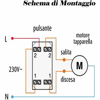 Doppio pulsante compatibile con matix saliscendi 1P 10A 220V