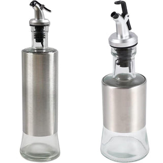 Dosatore Olio e aceto in Vetro con Tappo ermetico 200ml e 500ml