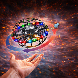 Drone ball a LED RGB racchiuso in una palla da calcio antiurto 360°