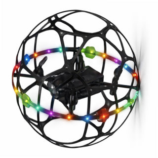 Drone ball a LED RGB racchiuso in una palla da calcio antiurto 360°