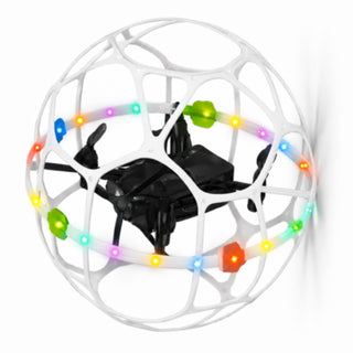 Drone ball a LED RGB racchiuso in una palla da calcio antiurto 360°