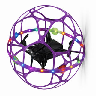 Drone ball a LED RGB racchiuso in una palla da calcio antiurto 360°