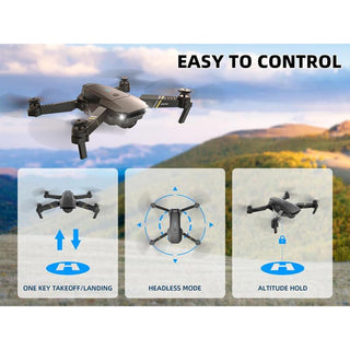 Drone pieghevole 4K WiFi con fotocamera App x smartphone telecomando