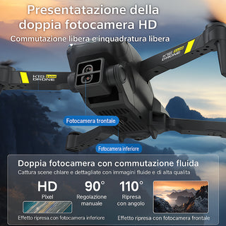 Mini drone 2 telecamere 6k wi-fi 2.4G D3 PRO con App zoom 50x