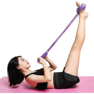 Elastico per esercizi di allenamento addominali 4 bande per muscoli