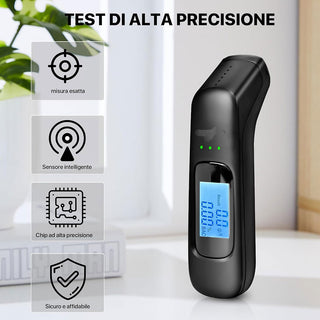 Etilometro ricaricabile USB display digitale lcd misuratore Alccol