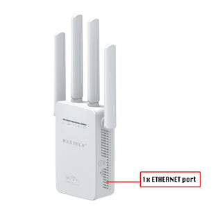Extender Wi-Fi 2.4G amplificatore segnale con 4 antenne router 300Mbps