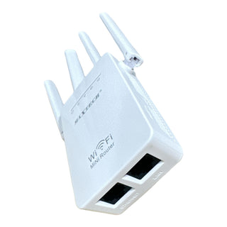 Extender Wi-Fi 2.4G amplificatore segnale con 4 antenne router 300Mbps