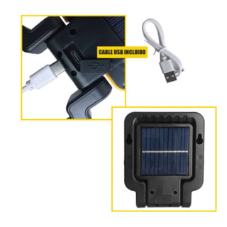 Faretto a led con ricarica solare e USB luce da campeggio CCT