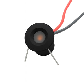 Mini faretto incasso nero cielo stellato 1W punto luce IP65