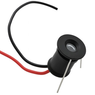 Mini faretto incasso nero cielo stellato 1W punto luce IP65