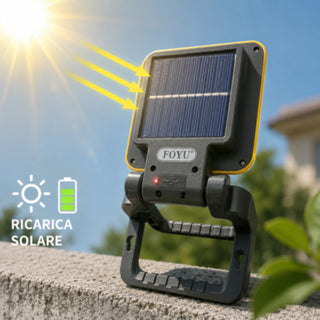 Faretto a led con ricarica solare e USB luce da campeggio CCT