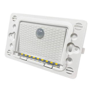 Segnapassi con placca nera sensore movimento pir 1,3W cassetta 503