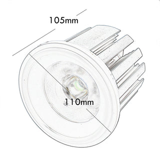 Faretto led cob AR111 30W incasso bianco nero luce 6500k 3000k 4000k