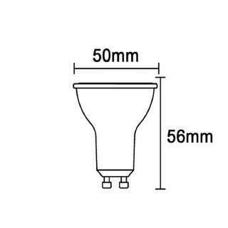 Faretto led 6 watt luce rossa blu verde attacco GU10
