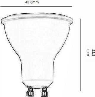 Faretto GU10 6 watt 8 led cob luce calda naturale fredda 435 Lm