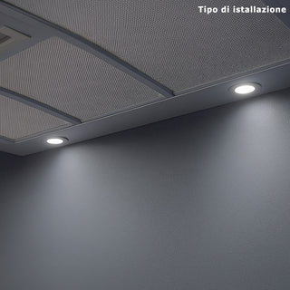 Faretto incasso 3W x cappa mensola armadio luce fredda calda naturale