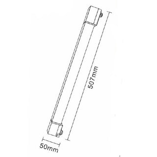 Faretto lineare per binario track monofase 20 watt faro orientabile