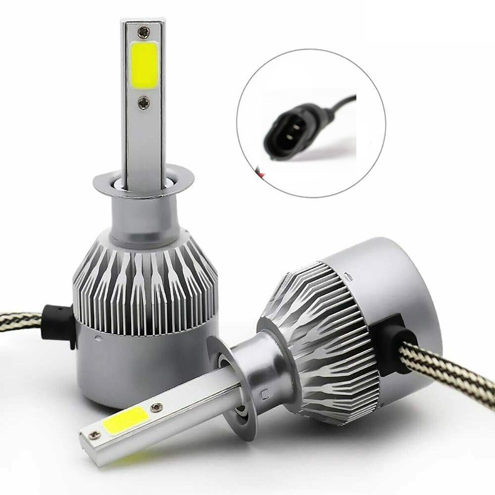 Lampadine led cob fari per auto H11 luce bianca fredda 6000k 12 volt 24 volt luce 360°coppia lampade di ricambio