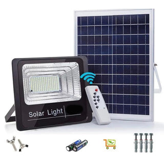 Faro led pannello solare 1200W sensore crepuscolare luce 6500k IP66
