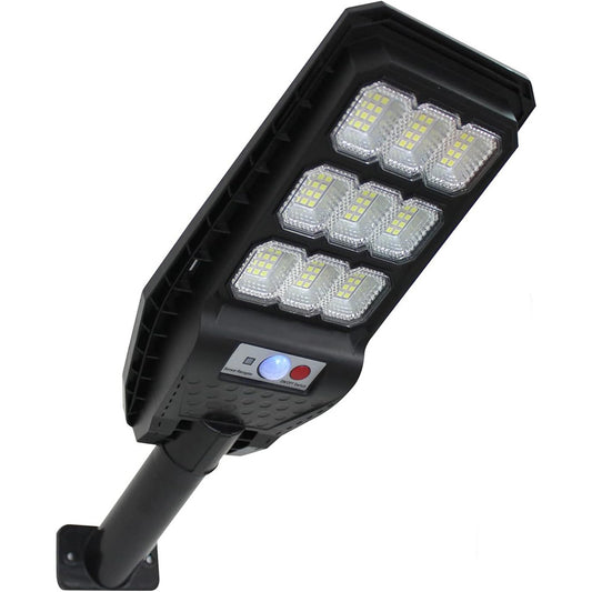 Faro stradale 144 led con pannello solare 200 watt lampione per esterno con sensore di movimento luce fredda 6500k IP65