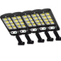 Lampione solare da giardino 40 watt 9 led cob con sensore crepuscolare e di movimento 3 modalità di accensione