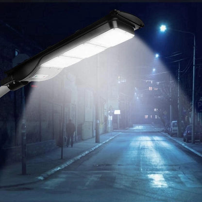 Faro 150 led con pannello solare 90 watt armatura stradale con sensore di movimento crepuscolare telecomando IP65 palo in omaggio