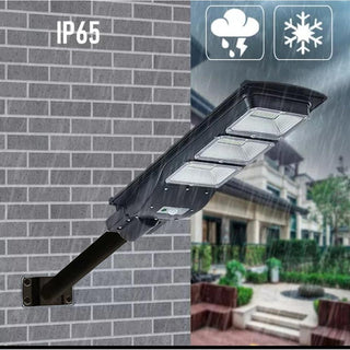 Faro 150 led pannello solare movimento crepuscolare 90W stradale + palo