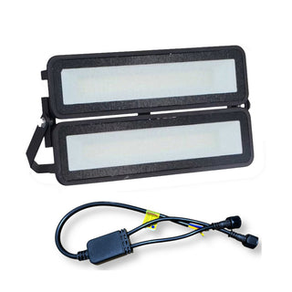 Faro led proiettore modulare 100 e 200 watt luce fredda 6500k IP65