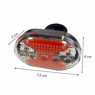 Fari per bicicletta fanali anteriore e posteriore a 5 led luce