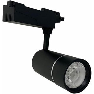 Faretto binario monofase led cob 30 watt nero luce 6500k 3000k 4000k