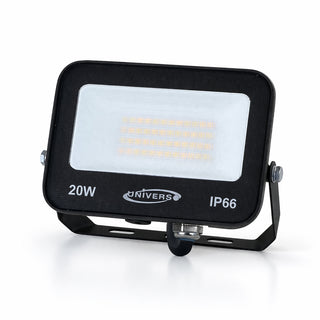 Faro led slim nero 20 watt tecnologia switch CCT IP66 per esterno
