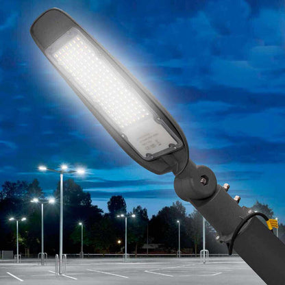 Lampada armatura stradale inclinabile led lampione stradale faro esterno 200 watt luce bianca fredda 6500K IP65