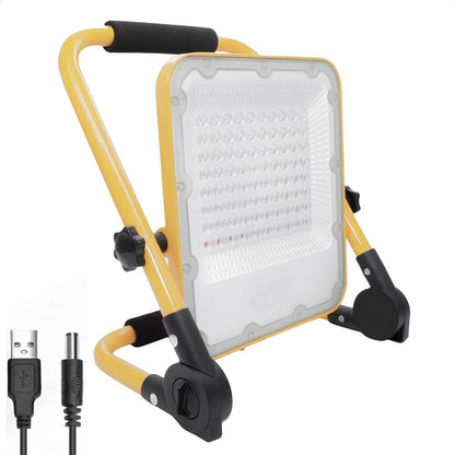 Faro da lavoro a led 50 watt faretto ricaricabile usb portatile emergenza IP65 luce fredda 6500k