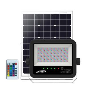 Faro led pannello solare 30W rgb telecomando sensore crepuscolare IP65