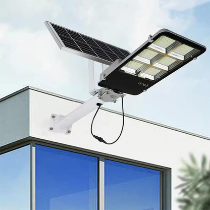 Faro a led con pannello solare 400 watt con telecomando staffa armatura stradale per esterno IP66 luce fredda 6500k