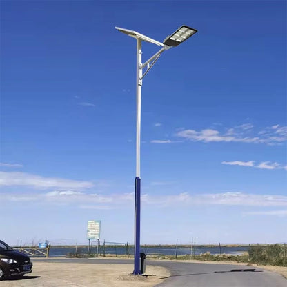 Faro a led con pannello solare 400 watt con telecomando staffa armatura stradale per esterno IP66 luce fredda 6500k