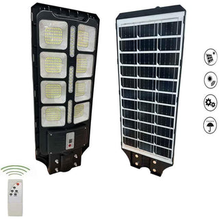 Faro LED stradale pannello solare 200W sensore crepuscolare movimento