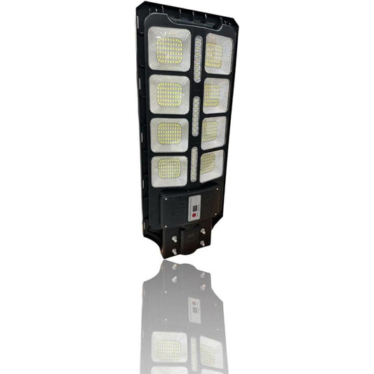 Faro stradale a led con pannello solare 200 watt lampione con sensore crepuscolare e di movimento telecomando IP65 6500k